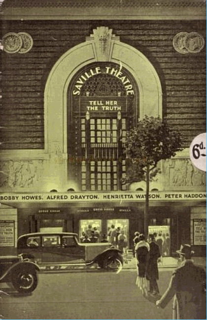 henrietta watson at the Saville Theatre 1932